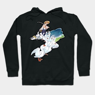 Darwing Stork Art Hoodie